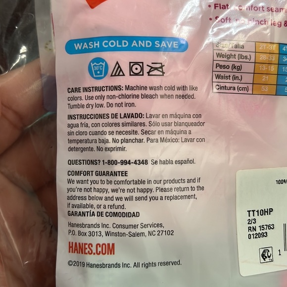 Toddler Girls' Tagless Cotton Briefs, 10-Pack - Picture 6 of 6